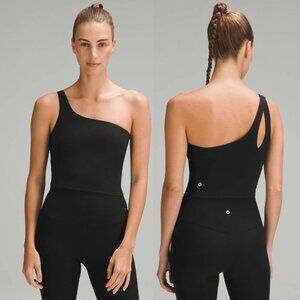 Lululemon Athletica Black Asymmetrical Tank Top
